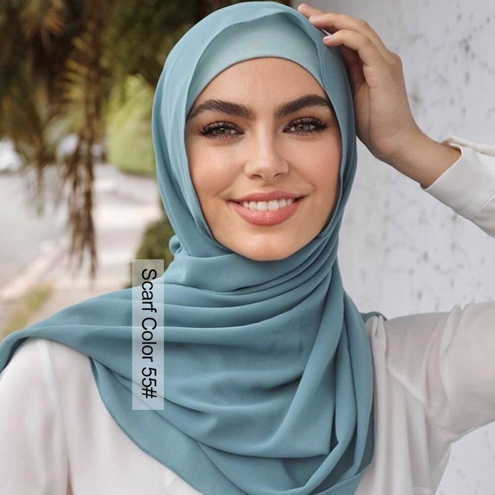 On sale - Plain Bubble Hijab Scarf - 55 Colours - Free