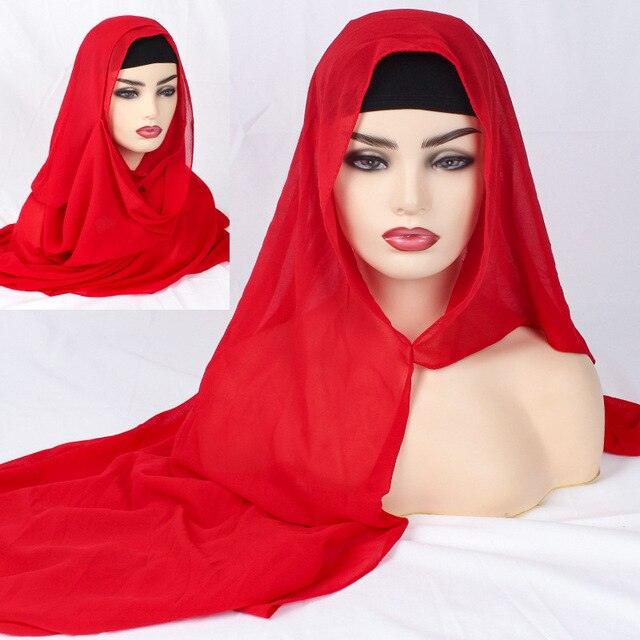 On sale - Plain Traditional Chiffon Hijab - 25 Colours -