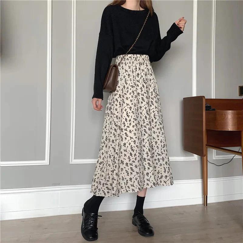 On sale - Pleated Long Skirts - 5 Colours - Free shipping -