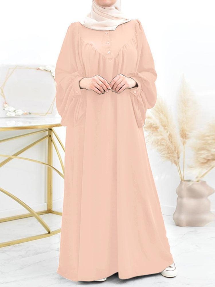 On sale - Plus Size Turkish Maxi Abaya - 4 Colours - Free