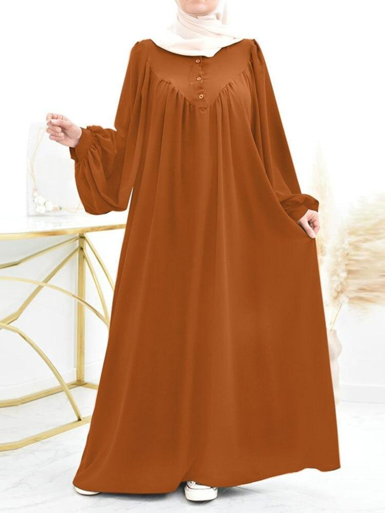 On sale - Plus Size Turkish Maxi Abaya - 4 Colours - Free