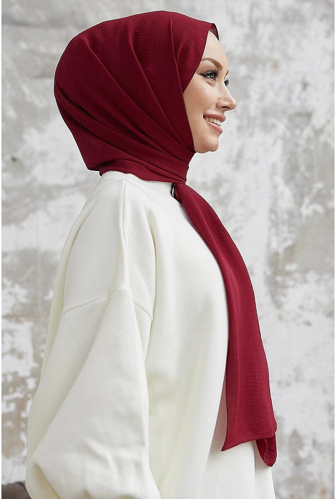 Jazz Wrap Shawl Hijab Scarf - Claret Red