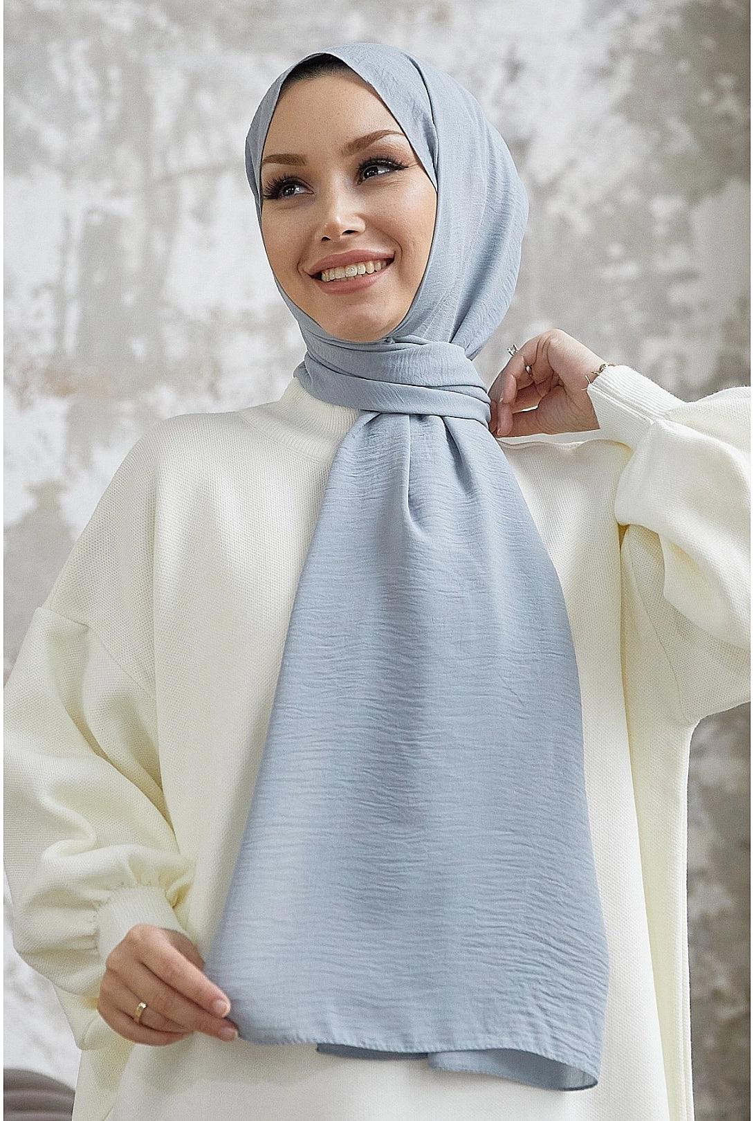 Jazz Modest Hijab Shawl - Bluish Gray