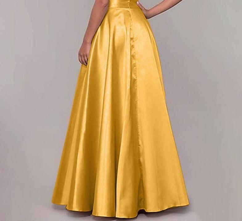 On sale - Satin Silk Long Skirts - 10 Colours - Free