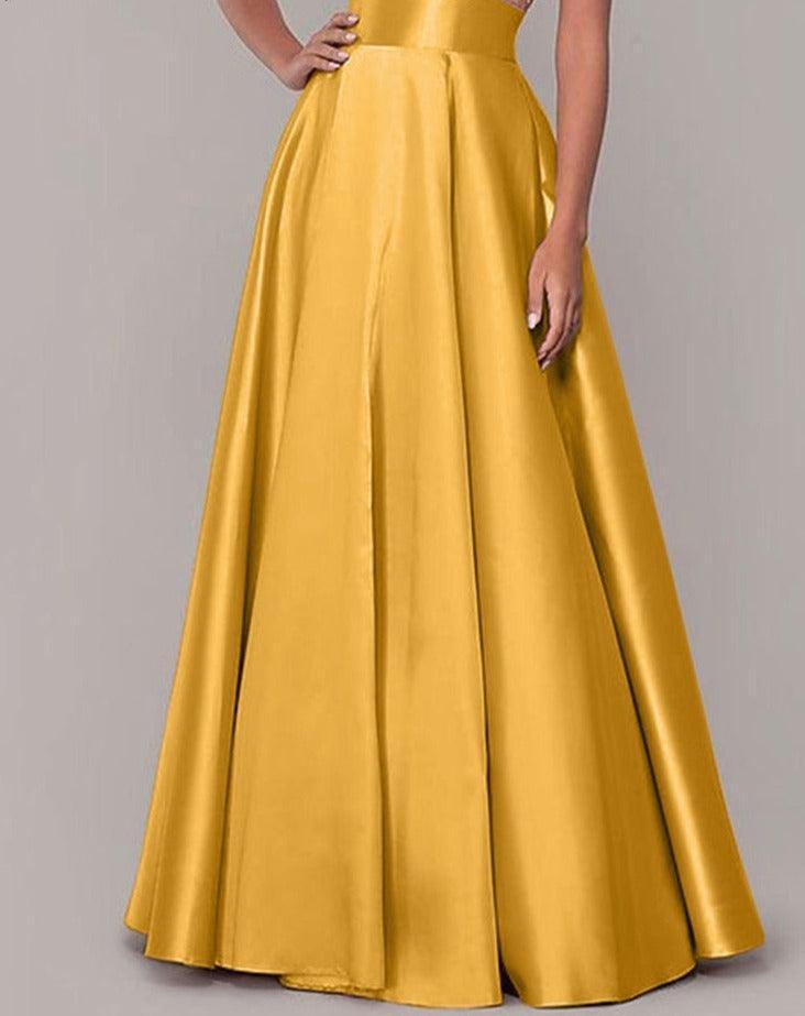 On sale - Satin Silk Long Skirts - 10 Colours - Free