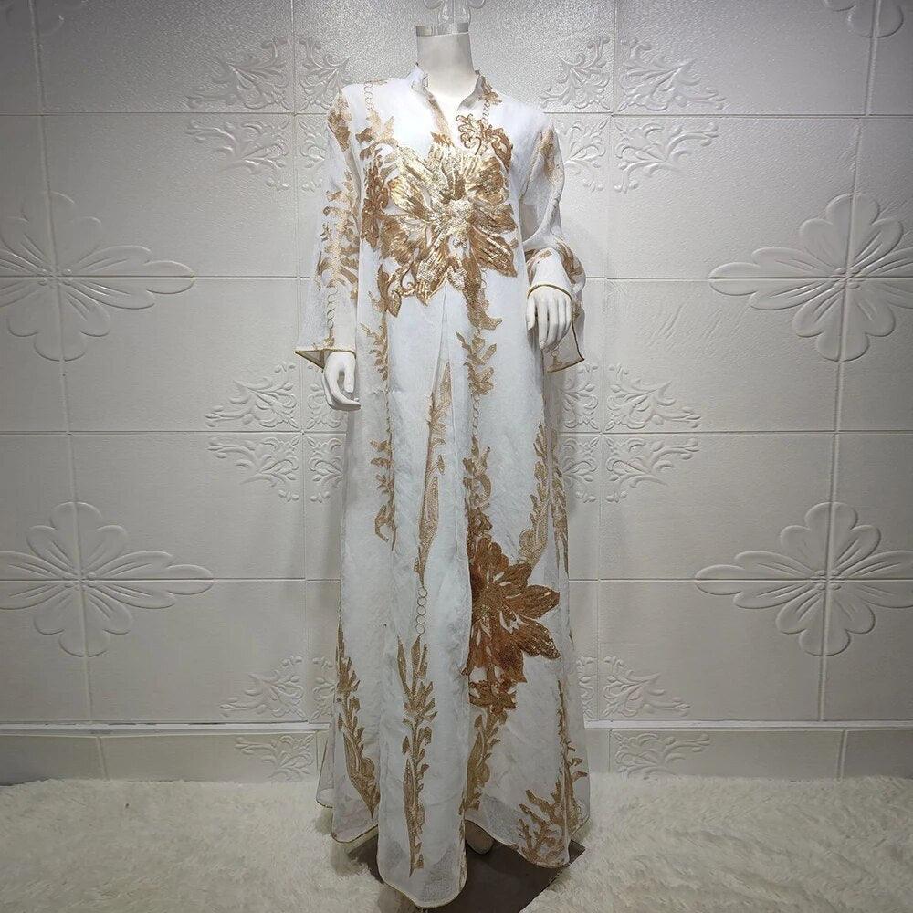 On sale - Siskakia Embroidered Kaftan Dress - 4 Colours -