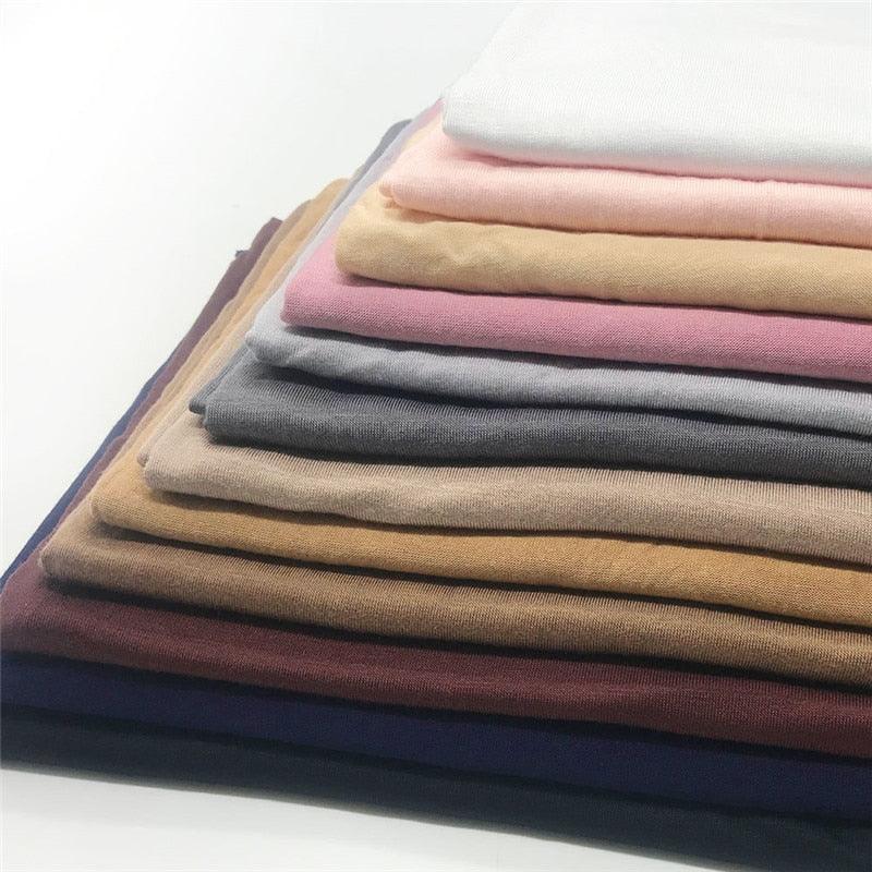 On sale - Soft Cotton Jersey Hijab - 65 Colours - Free