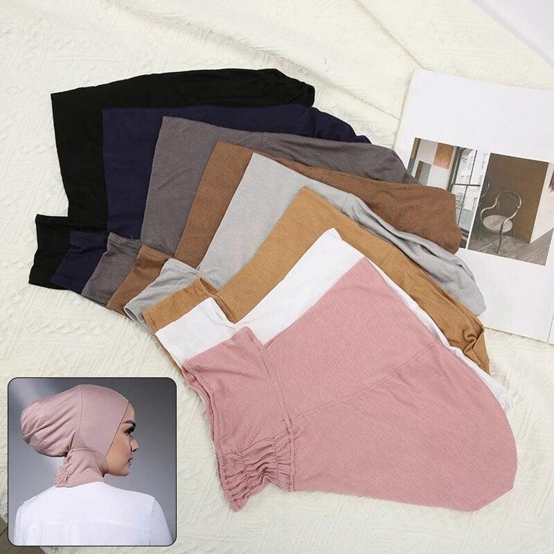 On sale - Solid Voile Underscarf Hijab - 63 Colours - Free