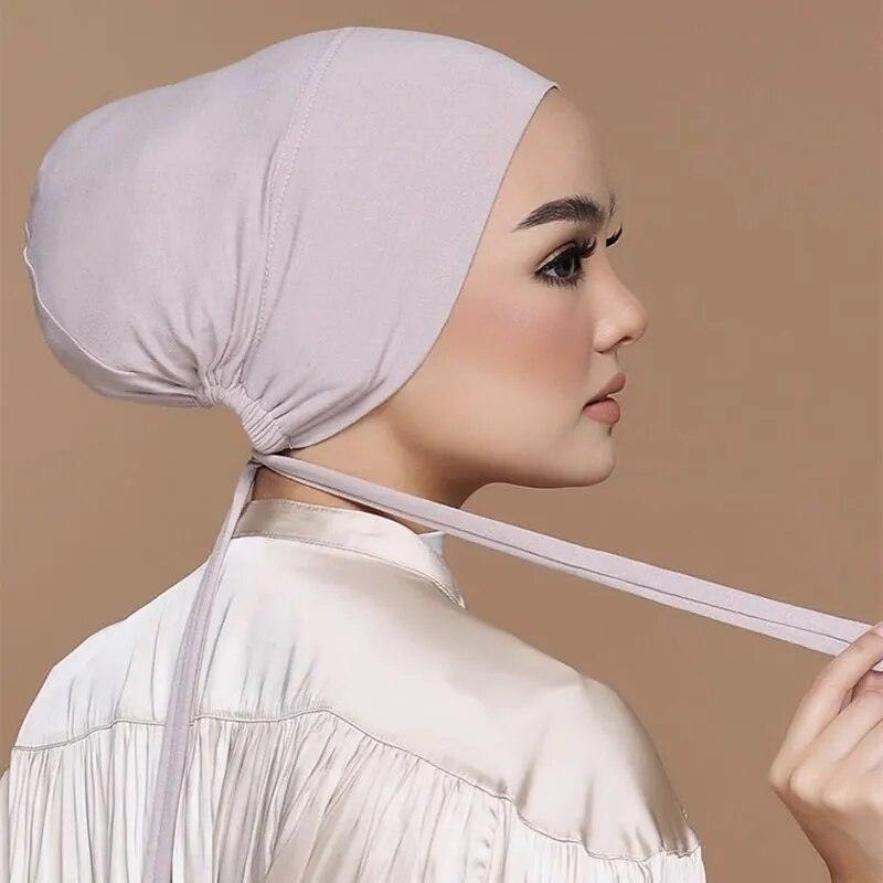 On sale - Solid Voile Underscarf Hijab - 63 Colours - Free