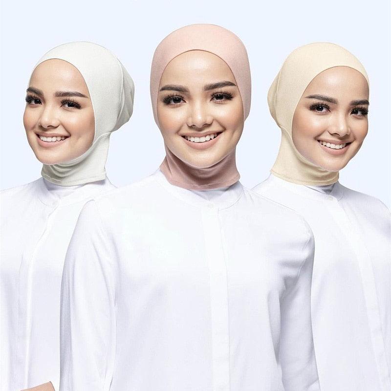 On sale - Solid Voile Underscarf Hijab - 63 Colours - Free