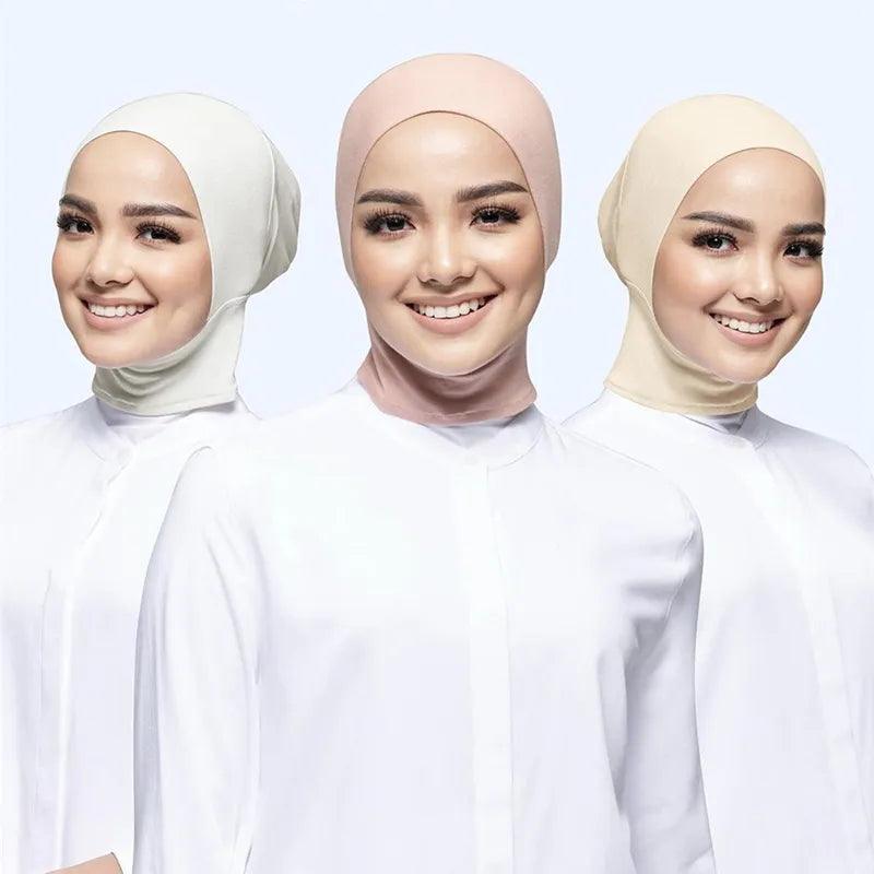 On sale - Solid Voile Underscarf Hijab - 63 Colours - Free