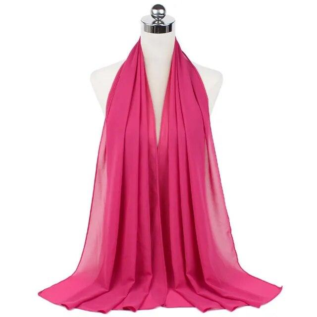 On sale - Stylish Chiffon Hijab - 65 Colours - Free shipping