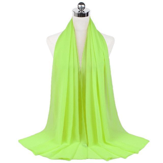 On sale - Stylish Chiffon Hijab - 65 Colours - Free shipping