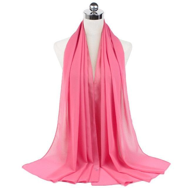 On sale - Stylish Chiffon Hijab - 65 Colours - Free shipping