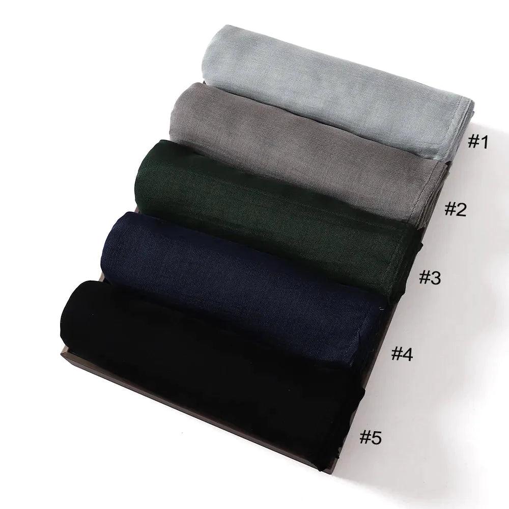 On sale - Thin Plain Hijab Scarf - 16 Colours - Free