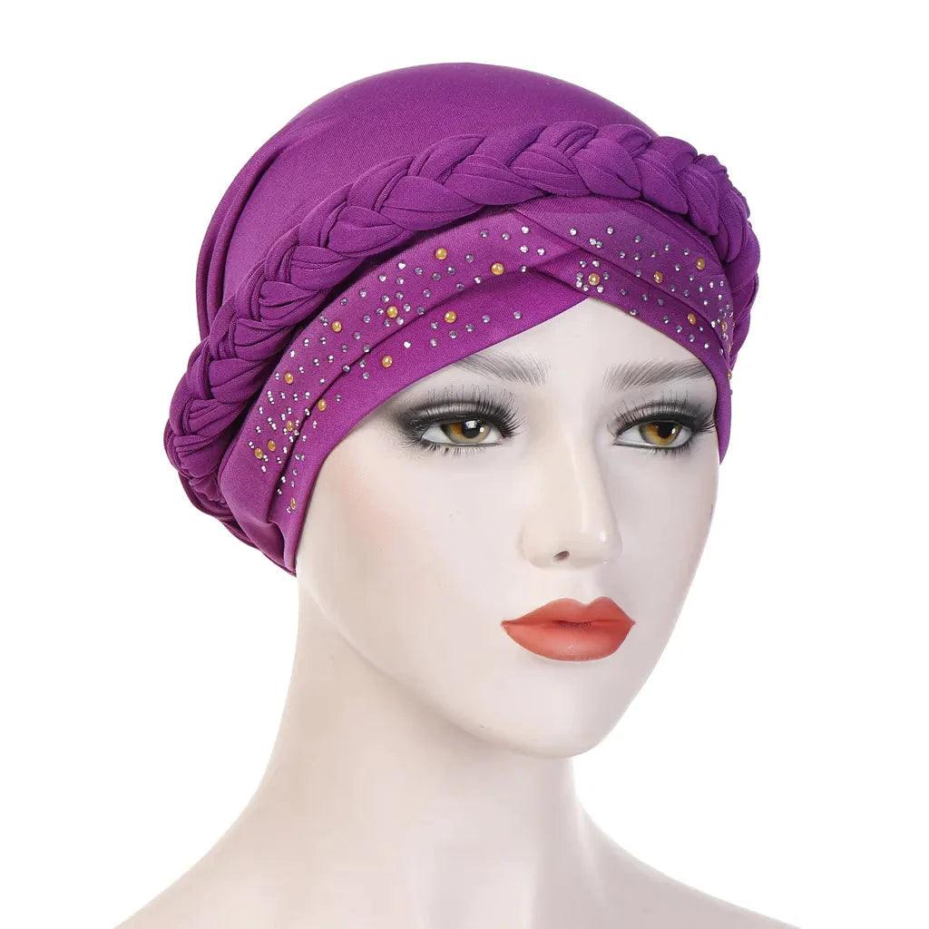 On sale - Two-Color Cotton Undercap Hijab - Free shipping -