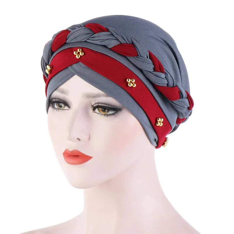 On sale - Two-Color Cotton Undercap Hijab - Free shipping -