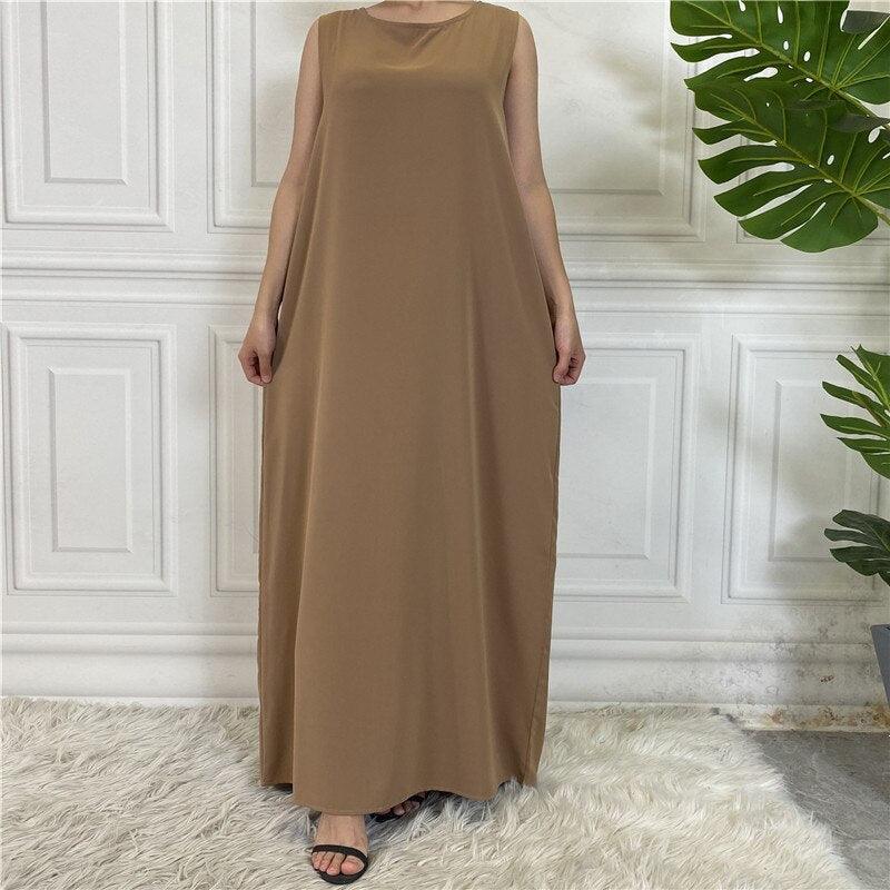 On sale - Under Abaya Inner Dress - 12 Colours - Free