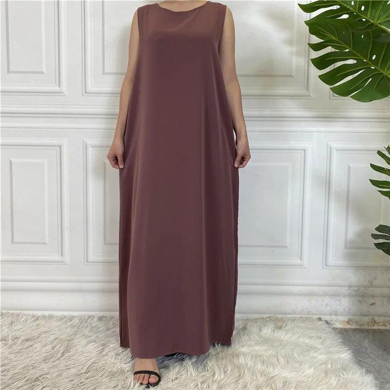 On sale - Under Abaya Inner Dress - 12 Colours - Free