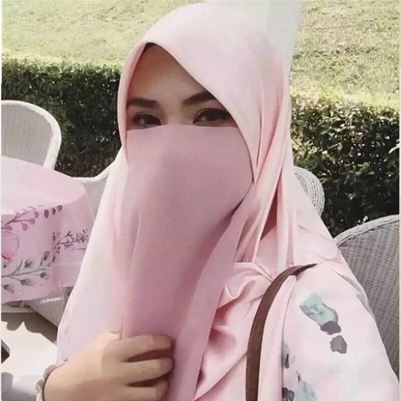 On sale - Veil Niqab Face Cover - 16 Colours - Free shipping